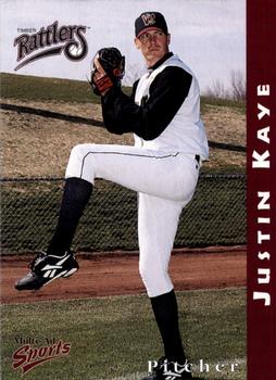 1998 Multi-Ad Wisconsin Timber Rattlers #6 Justin Kaye Front
