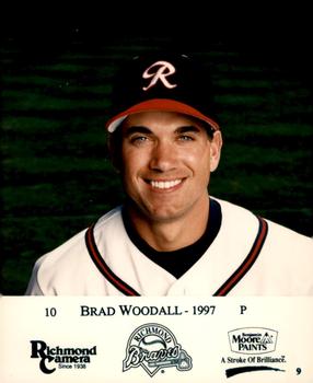 1997 Richmond Camera Richmond Braves #9 Brad Woodall Front