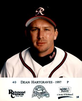 1997 Richmond Camera Richmond Braves #18 Dean Hartgraves Front