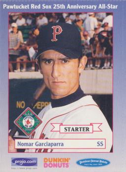 1997 Dunkin' Donuts Pawtucket Red Sox 25th Anniversary All-Stars #NNO Nomar Garciaparra Front