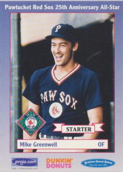 1997 Dunkin' Donuts Pawtucket Red Sox 25th Anniversary All-Stars #NNO Mike Greenwell Front