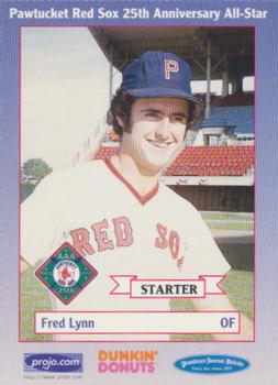 1997 Dunkin' Donuts Pawtucket Red Sox 25th Anniversary All-Stars #NNO Fred Lynn Front