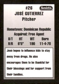 1997 Ogden Raptors #NNO Jose Gutierrez Back