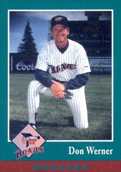 1997 Idaho Falls Braves #NNO Don Werner Front