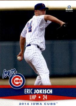 2014 Brandt Iowa Cubs #17 Eric Jokisch Front