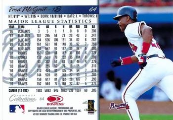 1998 Donruss Collections Donruss #64 Fred McGriff Back