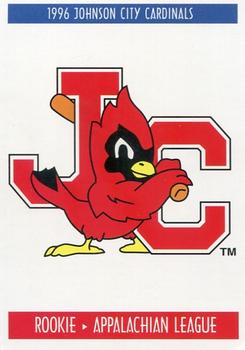 1996 Johnson City Cardinals #NNO Logo Card Front