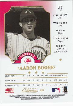 1998 Donruss Collections Leaf #223 Aaron Boone Back