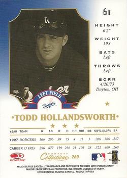 1998 Donruss Collections Leaf #260 Todd Hollandsworth Back