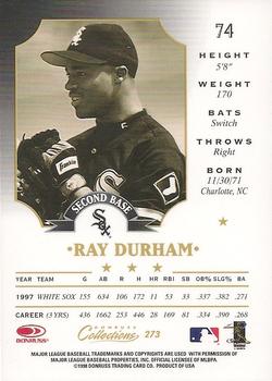 1998 Donruss Collections Leaf #273 Ray Durham Back