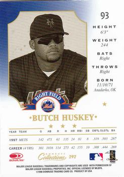 1998 Donruss Collections Leaf #292 Butch Huskey Back