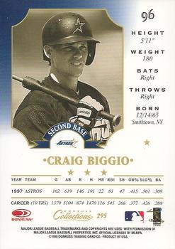 1998 Donruss Collections Leaf #295 Craig Biggio Back