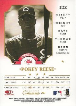 1998 Donruss Collections Leaf #301 Pokey Reese Back