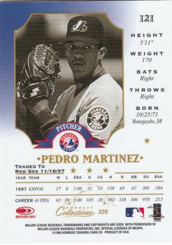 1998 Donruss Collections Leaf #320 Pedro Martinez Back