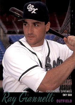 1996 Colorado Springs Sky Sox #15 Ray Giannelli Front