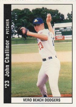 1995 Vero Beach Dodgers #NNO John Challinor Front