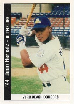 1995 Vero Beach Dodgers #NNO Juan Hernaiz Front