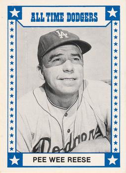 1980 TCMA All Time Brooklyn/Los Angeles Dodgers (Black Backs) #003 Pee Wee Reese Front