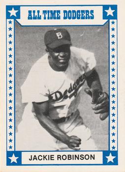 1980 TCMA All Time Brooklyn/Los Angeles Dodgers (Black Backs) #004 Jackie Robinson Front