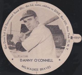 1954 Dixie Lids #NNO Danny O'Connell Front