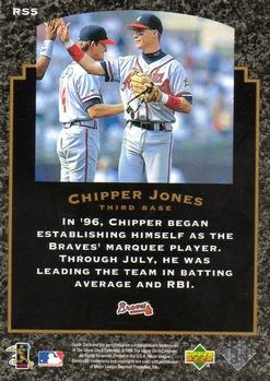 1997 Upper Deck - Rock Solid Foundation #RS5 Chipper Jones Back
