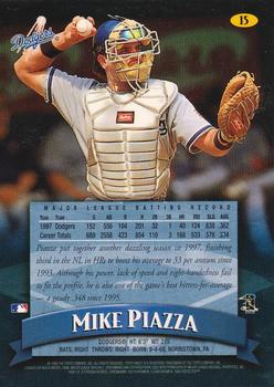 1998 Finest - No-Protectors #15 Mike Piazza Back