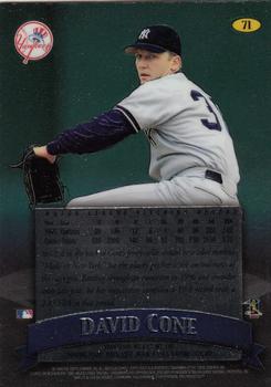 1998 Finest - No-Protectors #71 David Cone Back