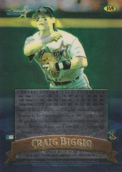 1998 Finest - No-Protectors #149 Craig Biggio Back