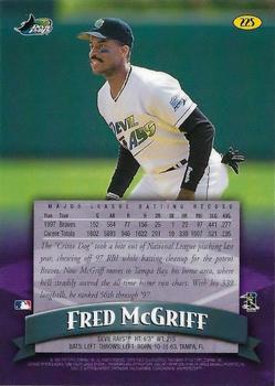 1998 Finest - No-Protectors #225 Fred McGriff Back