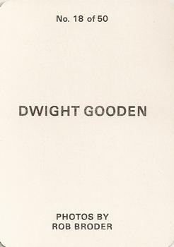 1986 Broder (unlicensed) #18 Dwight Gooden Back