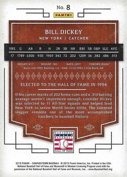 2015 Panini Cooperstown #8 Bill Dickey Back