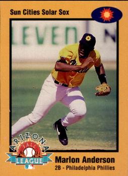1998 Arizona Fall League Prospects - Gold #13 Marlon Anderson Front