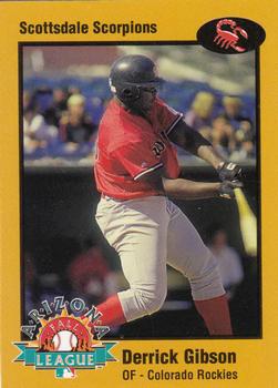 1998 Arizona Fall League Prospects - Gold #24 Derrick Gibson Front