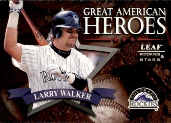 1998 Leaf Rookies & Stars - Great American Heroes #16 Larry Walker Front