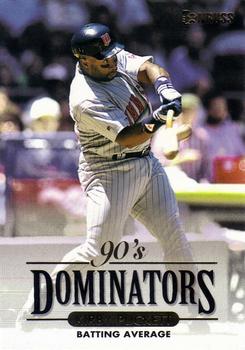 1994 Donruss - 90's Dominators: Batting Average #5 Kirby Puckett  Front
