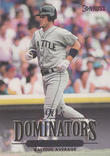 1994 Donruss - 90's Dominators: Batting Average Jumbo #4 Edgar Martinez Front
