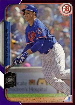 2015 Bowman - Purple #5 Anthony Rizzo Front