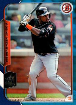 2015 Bowman - Blue #60 Adeiny Hechavarria Front