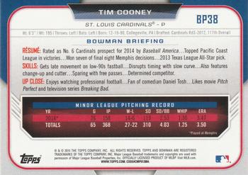 2015 Bowman - Prospects #BP38 Tim Cooney Back