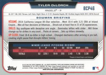 2015 Bowman - Chrome Prospects #BCP46 Tyler DeLoach Back