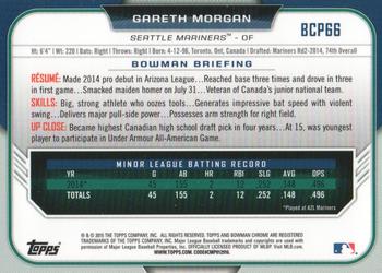 2015 Bowman - Chrome Prospects #BCP66 Gareth Morgan Back