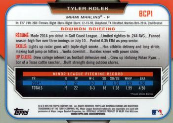 2015 Bowman - Chrome Prospects #BCP1 Tyler Kolek Back