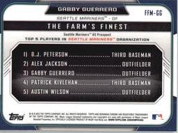 2015 Bowman - The Farm's Finest Minis #FFM-GG Gabby Guerrero Back