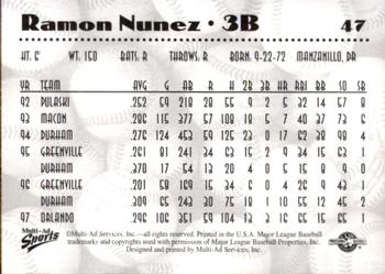 1997 Multi-Ad AA All-Stars #47 Ramon Nunez Back