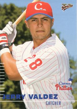 2000 Multi-Ad Clearwater Phillies #NNO Jerry Valdez Front