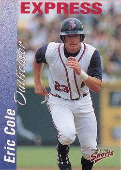 2000 Multi-Ad Round Rock Express #7 Eric Cole Front