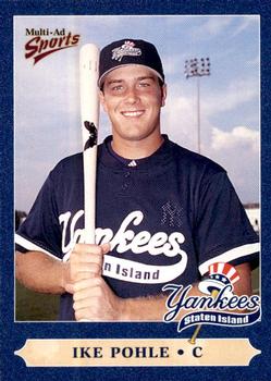 2000 Multi-Ad Staten Island Yankees #22 Ike Pohle Front