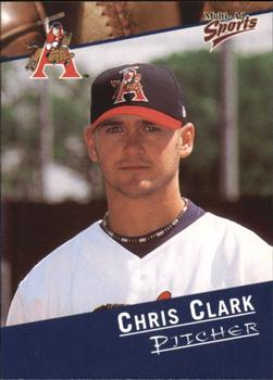 2001 Multi-Ad Arkansas Travelers #6 Chris Clark Front