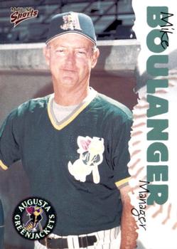 2001 Multi-Ad Augusta GreenJackets #26 Mike Boulanger Front
