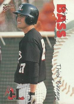 2001 Multi-Ad Hickory Crawdads Update #6 Chris Bass Front